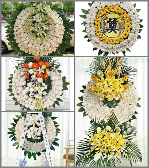 山西晋中灵石县翠峰镇西原村花圈速递